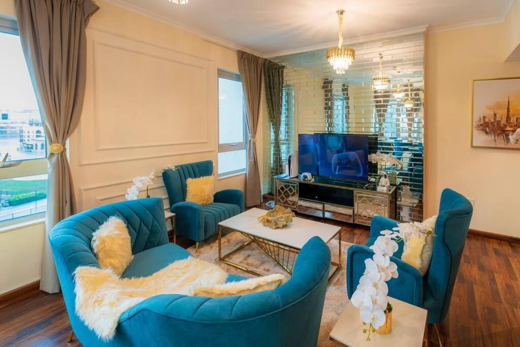 דובאי First Class 2Br With Full Burj Khalifa And Fountain View מראה חיצוני תמונה