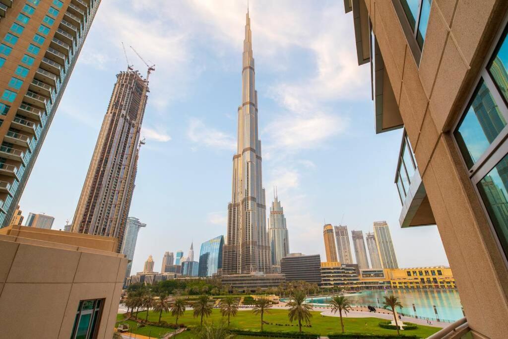 דובאי First Class 2Br With Full Burj Khalifa And Fountain View מראה חיצוני תמונה