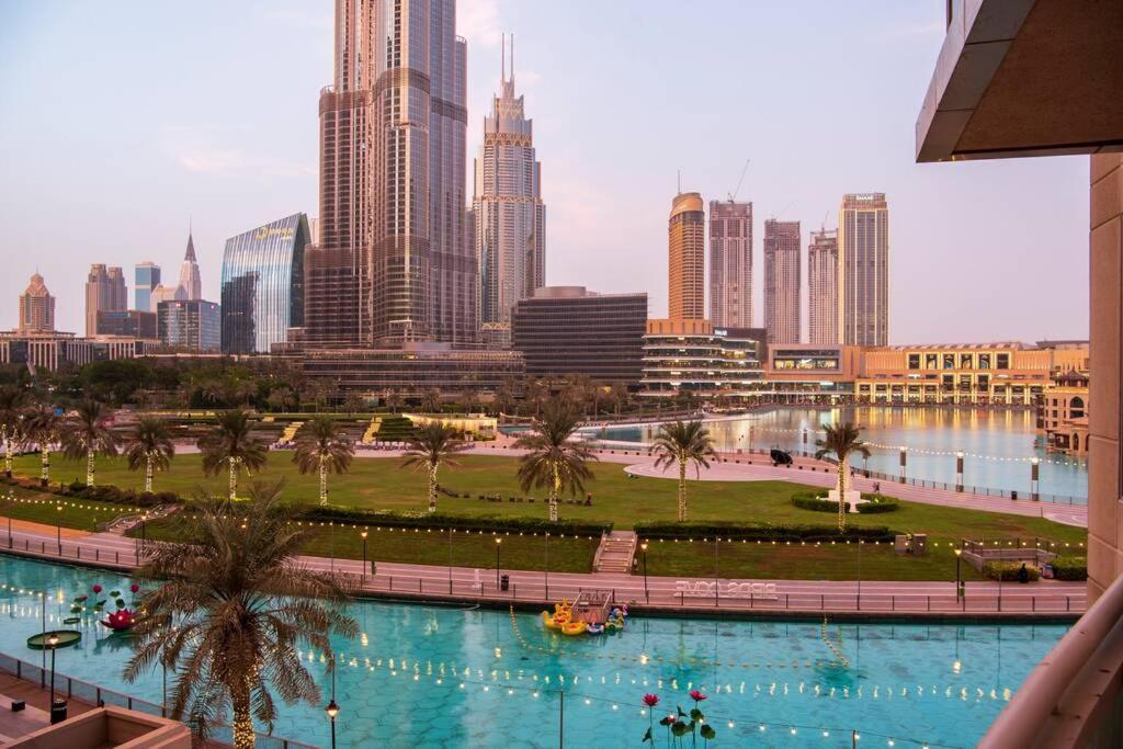 דובאי First Class 2Br With Full Burj Khalifa And Fountain View מראה חיצוני תמונה