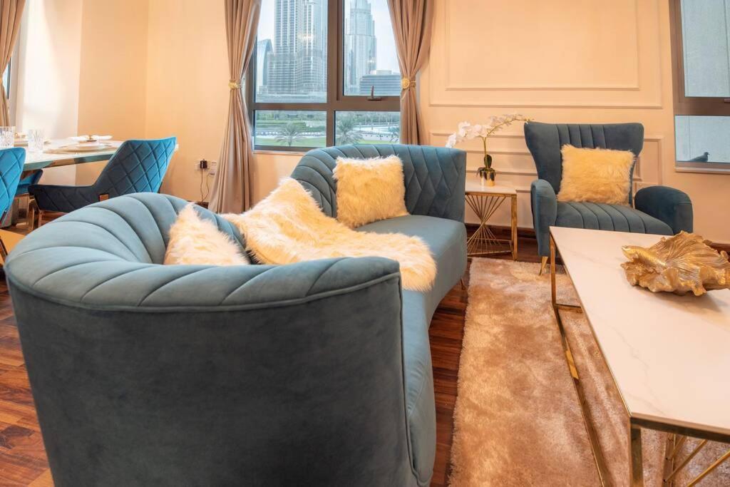 דובאי First Class 2Br With Full Burj Khalifa And Fountain View מראה חיצוני תמונה